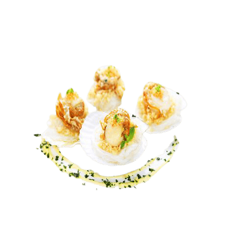 Frozen garlic scallop with vermicelli